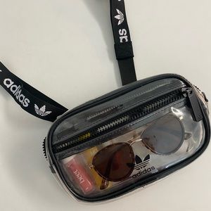 adidas clear acrylic fanny pack!